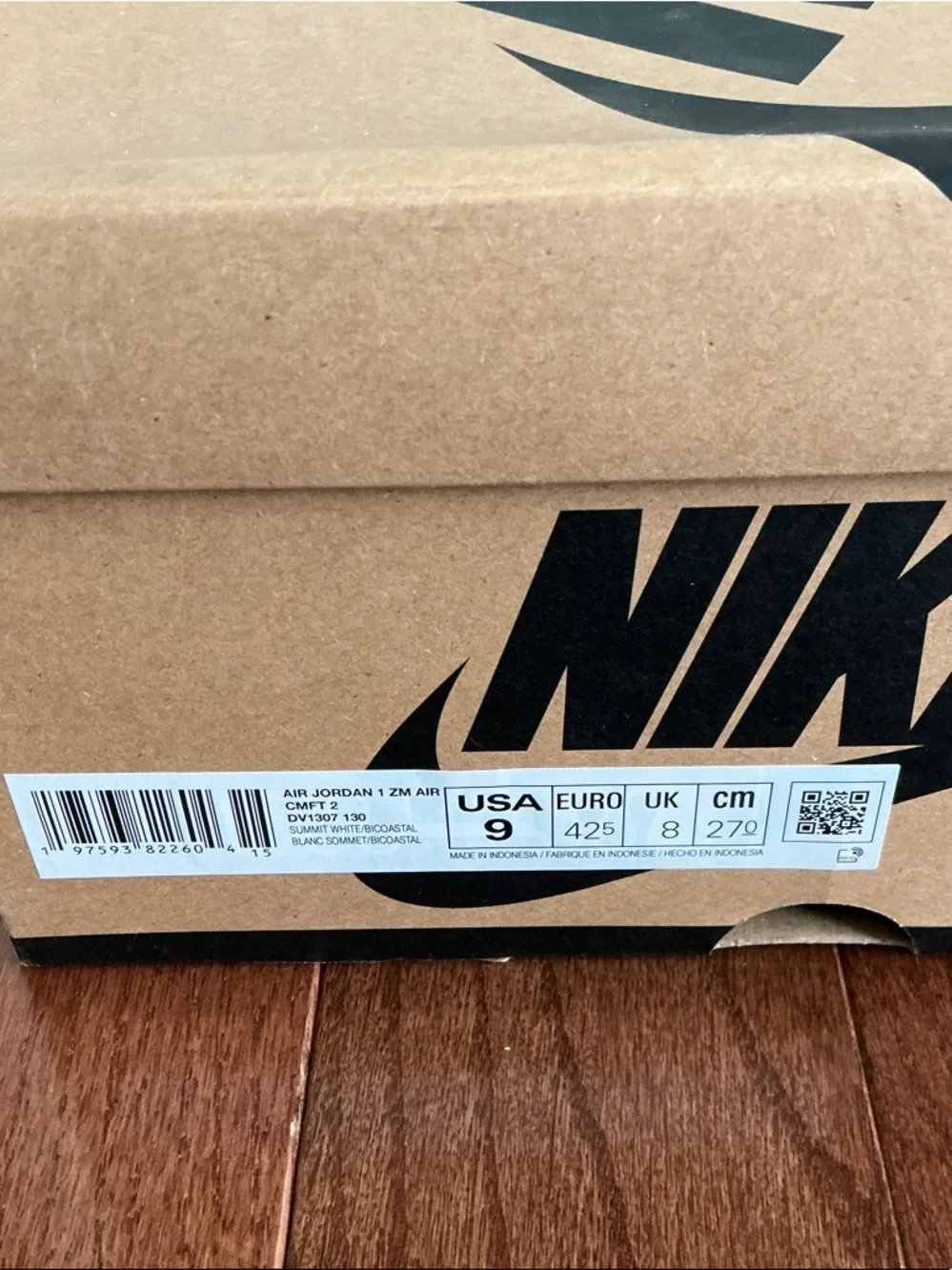 Nike Men’s Air Jordan 1 High Zoom Air CMFT 2 - 9 - Pre-Owned with Box